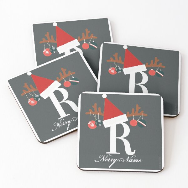 Item preview, Personalized Christmas Monogram Letter with Santa Hat designed and sold by icm4639.
