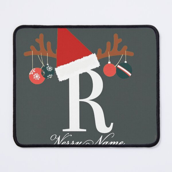 Item preview, Personalized Christmas Monogram Letter with Santa Hat designed and sold by icm4639.