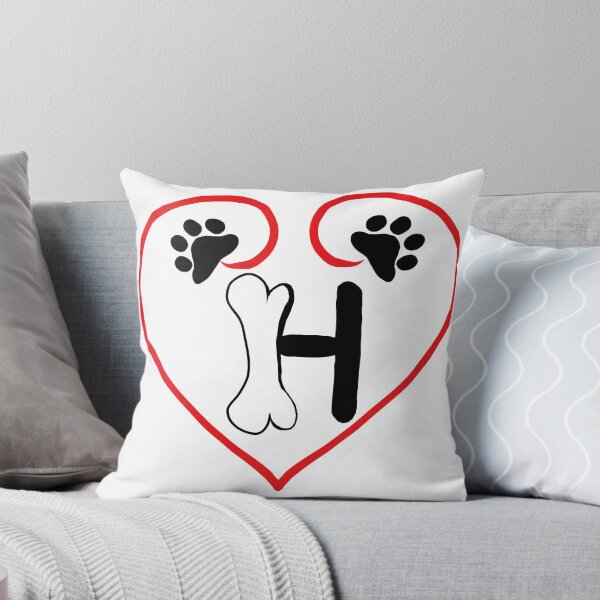 Item preview, Heart dog with the letter H designed and sold by acreació.