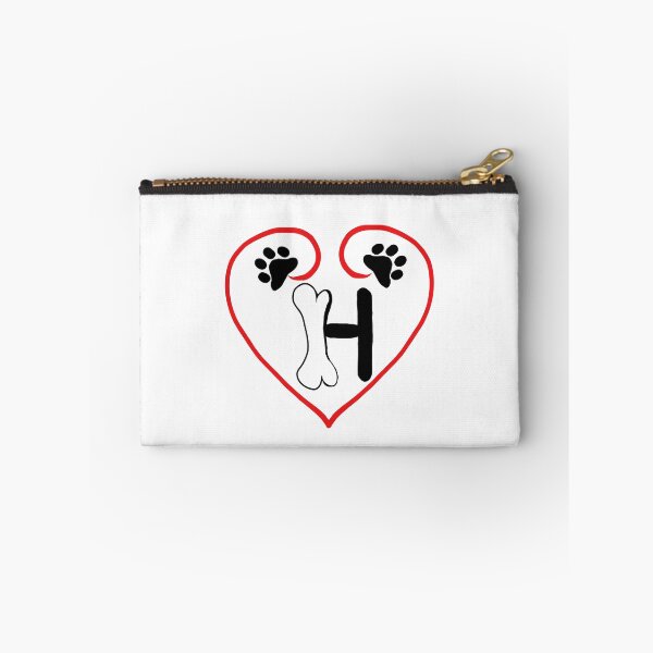 Item preview, Heart dog with the letter H designed and sold by acreació.