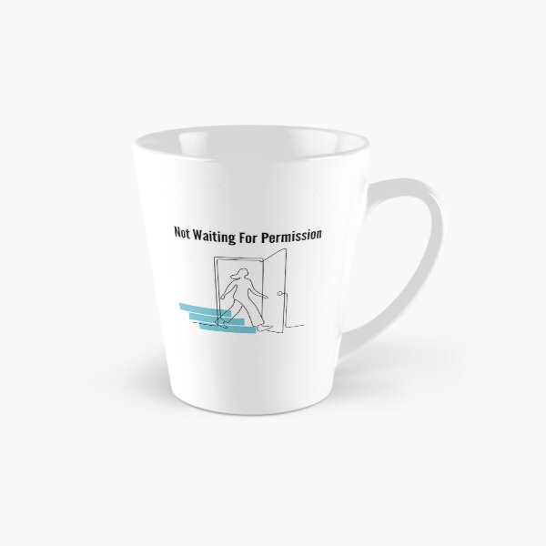 Item preview, Not Waiting For Permission Minimal Line Drawing designed and sold by RunningWhiskers.