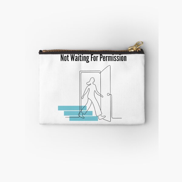 Item preview, Not Waiting For Permission Minimal Line Drawing designed and sold by RunningWhiskers.