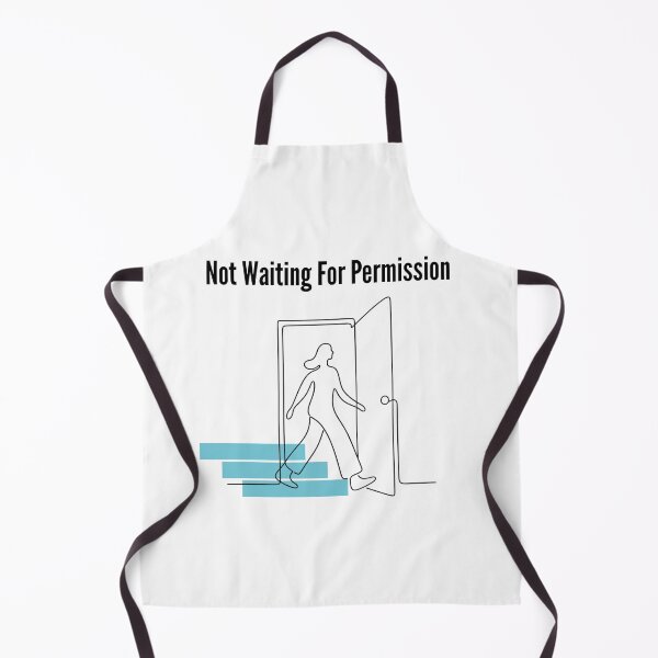 Item preview, Not Waiting For Permission Minimal Line Drawing designed and sold by RunningWhiskers.