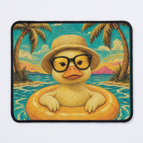 Item preview, Cute Duck Summer Float | Funny Tropical Beach Duck Art designed and sold by merchxwear.