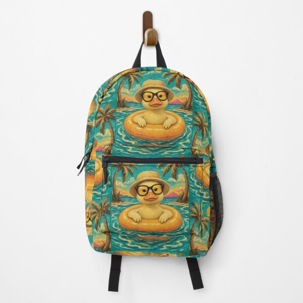 Item preview, Cute Duck Summer Float | Funny Tropical Beach Duck Art designed and sold by merchxwear.