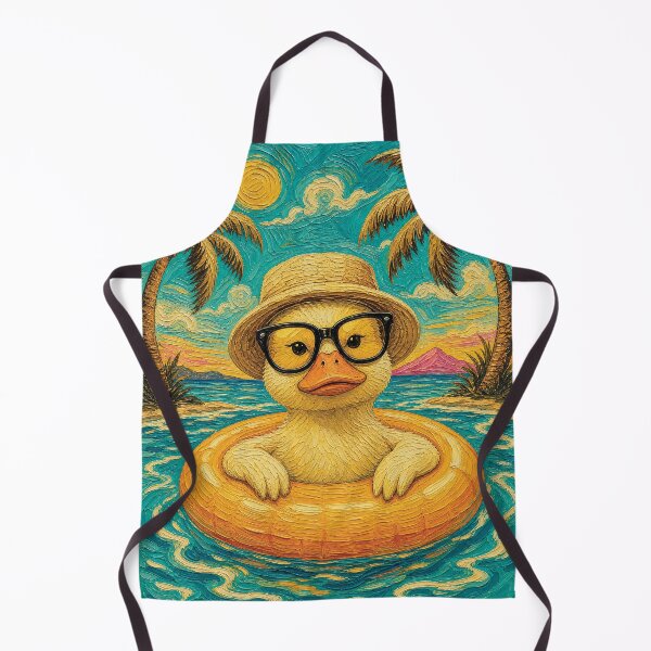 Item preview, Cute Duck Summer Float | Funny Tropical Beach Duck Art designed and sold by merchxwear.