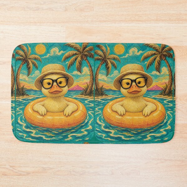 Item preview, Cute Duck Summer Float | Funny Tropical Beach Duck Art designed and sold by merchxwear.