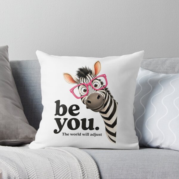 Item preview, Be You The World Will Adjust, Funny Zebra Glasses 2 designed and sold by Judestudio.