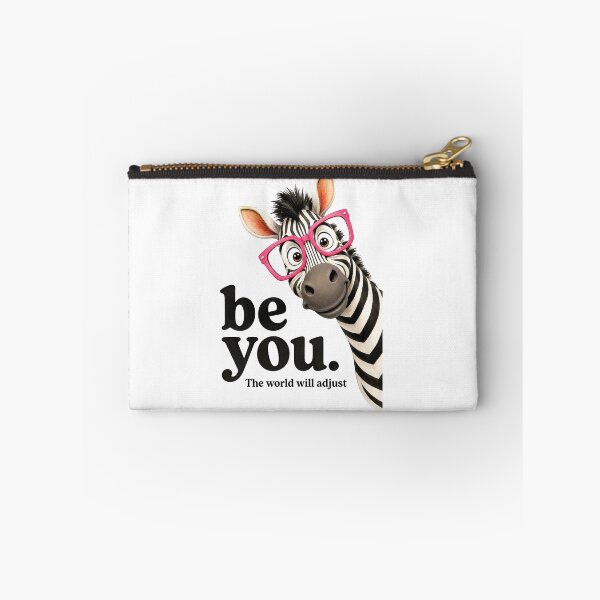 Item preview, Be You The World Will Adjust, Funny Zebra Glasses 2 designed and sold by Judestudio.