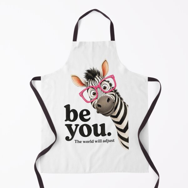Item preview, Be You The World Will Adjust, Funny Zebra Glasses 2 designed and sold by Judestudio.