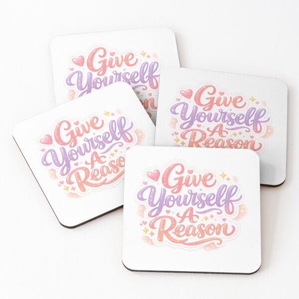 Item preview, Give Yourself a Reason Motivational Typography Sticker designed and sold by Stickershutter.