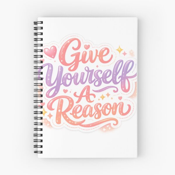 Item preview, Give Yourself a Reason Motivational Typography Sticker designed and sold by Stickershutter.