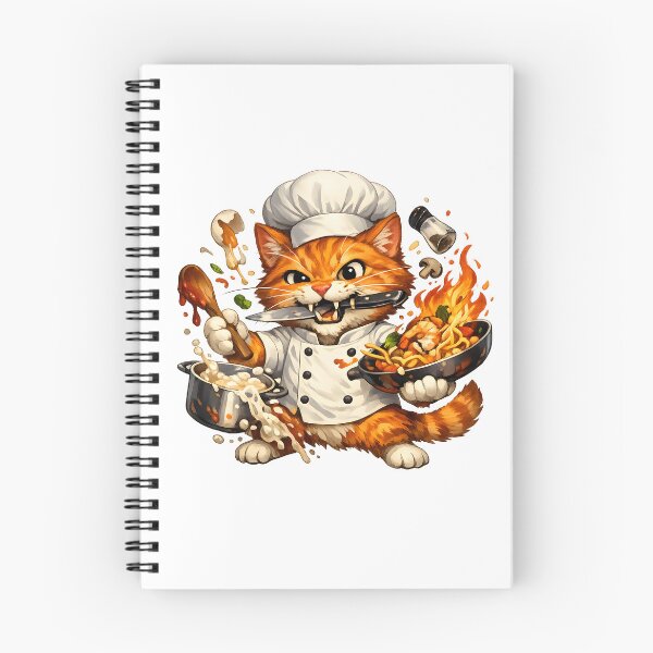 Item preview, Chaotic Orange Cat Chef Cooking Disaster designed and sold by builtforyou.