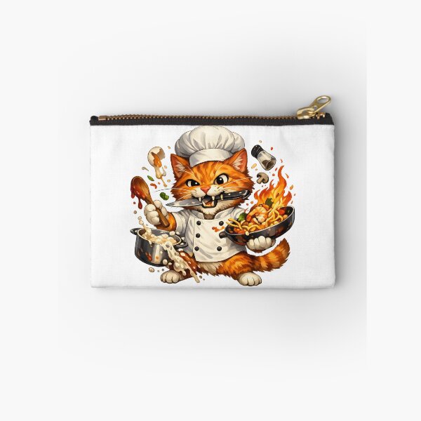 Item preview, Chaotic Orange Cat Chef Cooking Disaster designed and sold by builtforyou.