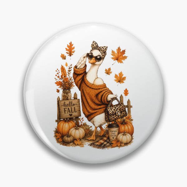 Item preview, Hello Fall Goose designed and sold by CharmiA Fox.