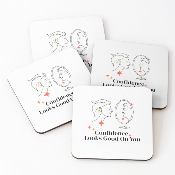 Item preview, Confidence Looks Good On You One Line Art designed and sold by RunningWhiskers.