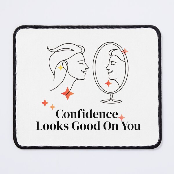 Item preview, Confidence Looks Good On You One Line Art designed and sold by RunningWhiskers.