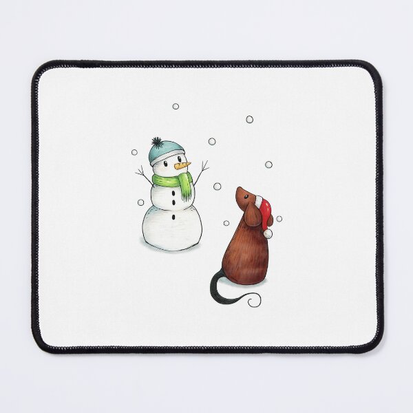 Item preview, Mouse with a Snowman designed and sold by LittleMouseClub.