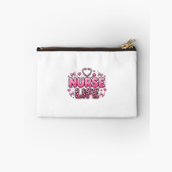Item preview, Pink Coquette Nurse Life Leopard Glitter Bow Stethoscope Heart designed and sold by Petringo.
