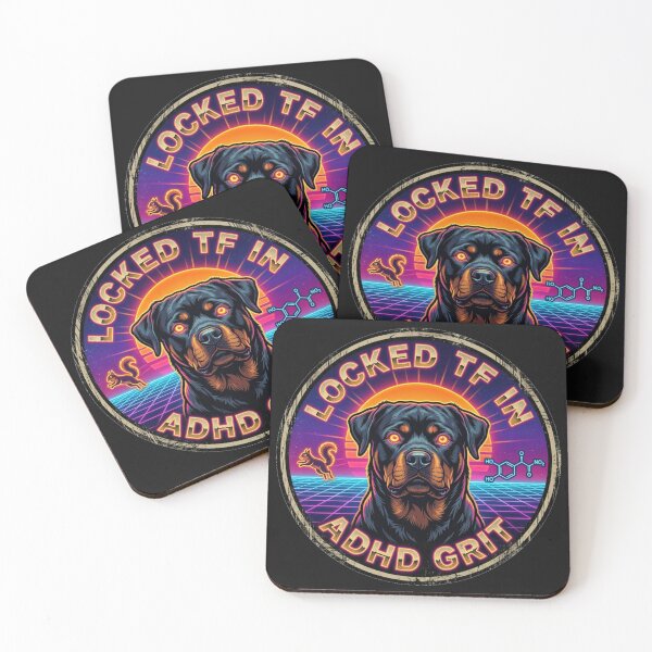 Item preview, Rottweiler ADHD - Locked In Pure Grit designed and sold by SisuPrintsCo.