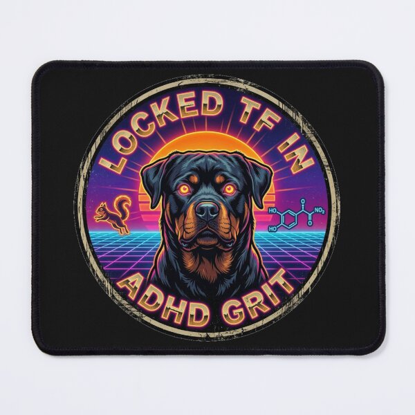 Item preview, Rottweiler ADHD - Locked In Pure Grit designed and sold by SisuPrintsCo.