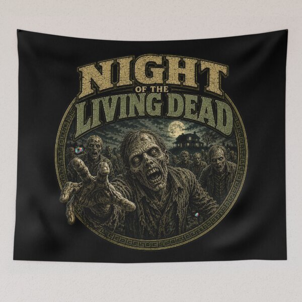 Item preview, Night of the Living Dead Horror Classic designed and sold by Retr0Tshirts.