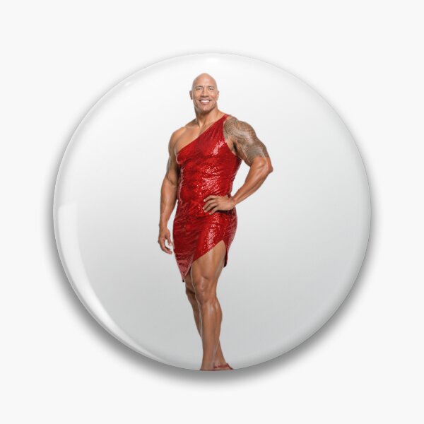 Item preview, Dwayne johnson the rock red cocktail dress Funny prank meme gift weird birthday designed and sold by CheeseBlueprint.