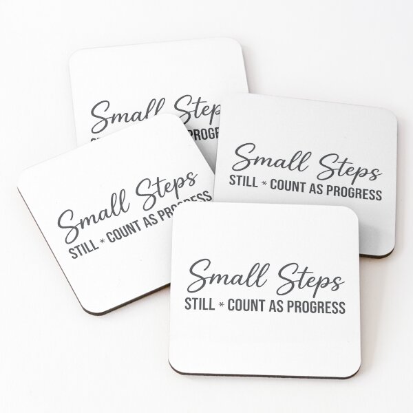 Item preview, Small Steps Still Count as Progress Motivational Quote Typography T-Shirt designed and sold by StickerNestYou.