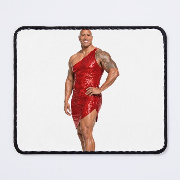Item preview, Dwayne johnson the rock red cocktail dress Funny prank meme gift weird birthday designed and sold by CheeseBlueprint.