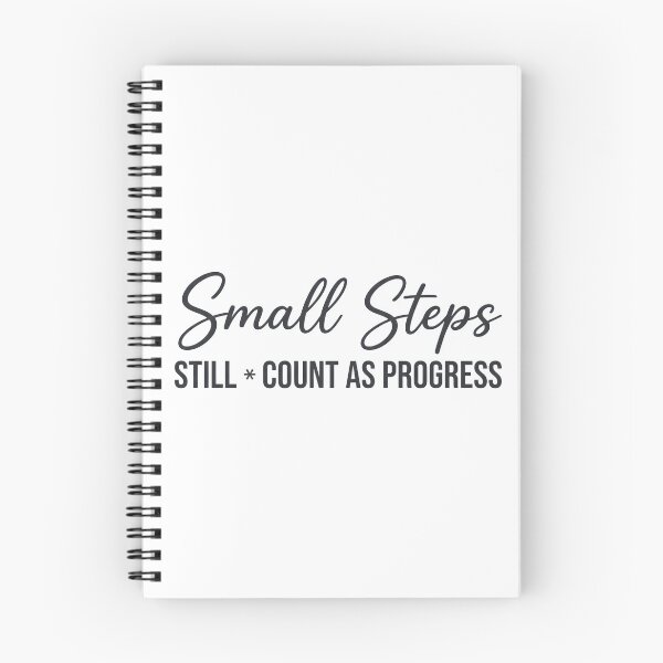 Item preview, Small Steps Still Count as Progress Motivational Quote Typography T-Shirt designed and sold by StickerNestYou.