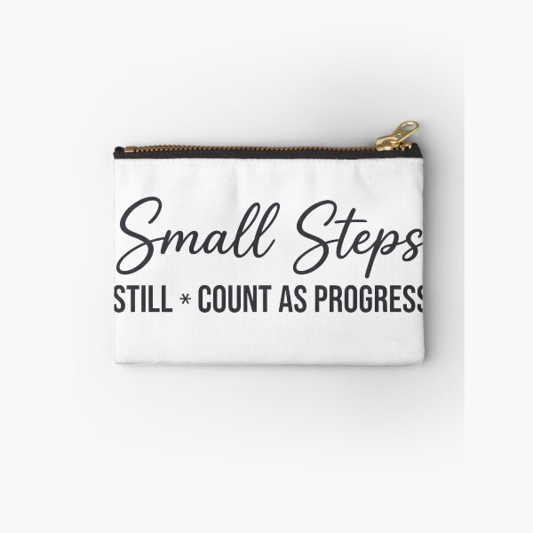 Item preview, Small Steps Still Count as Progress Motivational Quote Typography T-Shirt designed and sold by StickerNestYou.