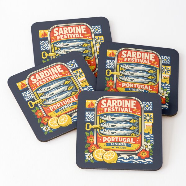 Item preview, Sardine Festival Sardine Tin Portugal Riviera Lisbon Vintage Souvenir Mediterranean Summer  designed and sold by Artycom.