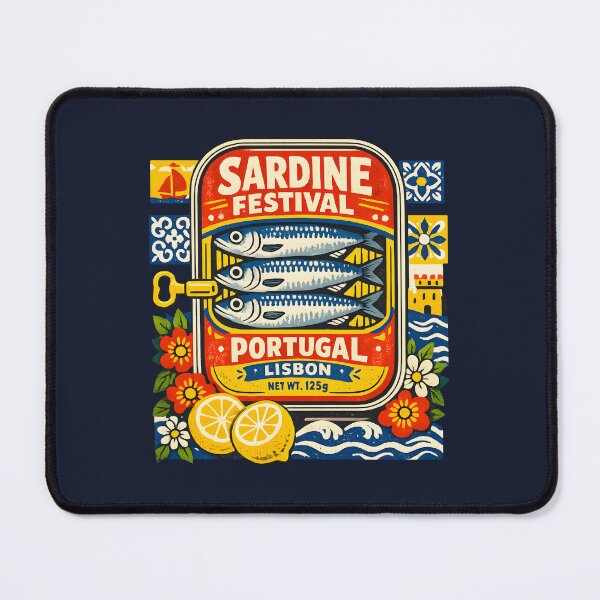 Item preview, Sardine Festival Sardine Tin Portugal Riviera Lisbon Vintage Souvenir Mediterranean Summer designed and sold by Artycom.