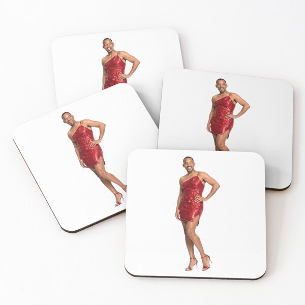 Item preview, Will smith red cocktail dress Funny prank meme gift weird birthday designed and sold by CheeseBlueprint.