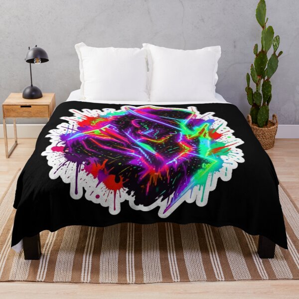 Item preview, Neon Pop King Dance Street Art Illustration designed and sold by ExploreAura Studio.