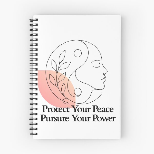 Item preview, Protect Your Peace Pursue Your Power Line Art designed and sold by RunningWhiskers.