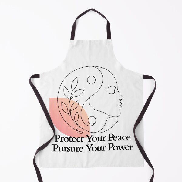 Item preview, Protect Your Peace Pursue Your Power Line Art designed and sold by RunningWhiskers.