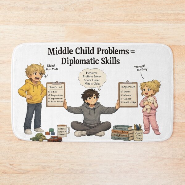 Item preview, Middle Child Problems = Diplomatic Skills Mediator Family  designed and sold by irfanshikh.