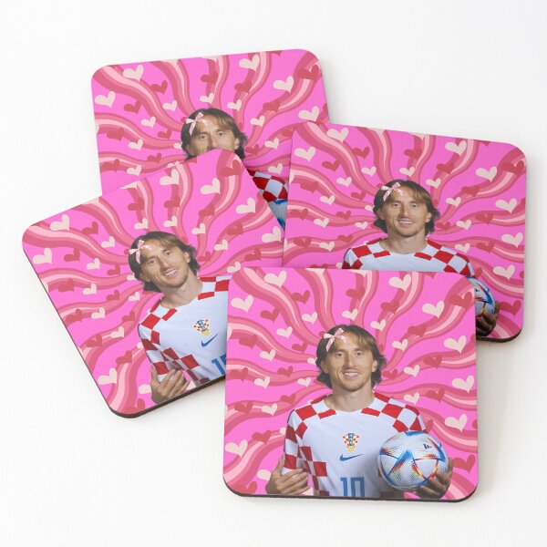 Item preview, Cute Luka Modric with Pink Bow, Croatian footballer designed and sold by SuchWowDesign.