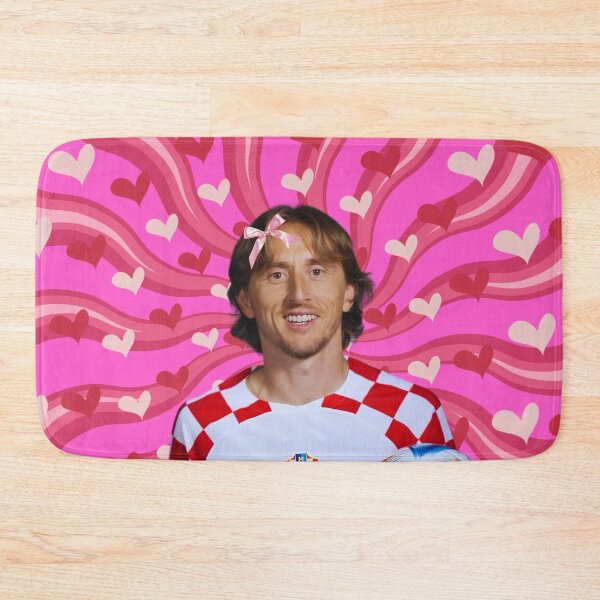 Item preview, Cute Luka Modric with Pink Bow, Croatian footballer designed and sold by SuchWowDesign.