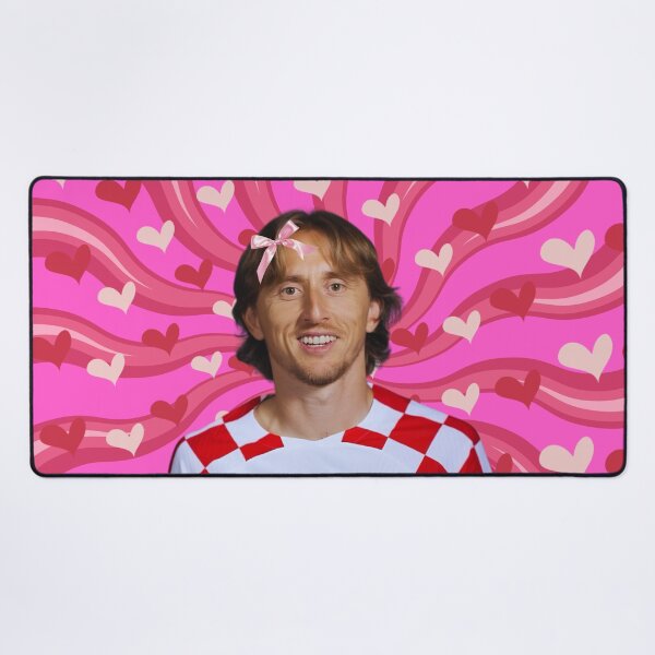 Item preview, Cute Luka Modric with Pink Bow, Croatian footballer designed and sold by SuchWowDesign.