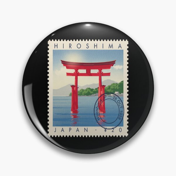 Item preview, Hiroshima Japan Floating Torii Gate Stamp Sticker designed and sold by stickercuffs.