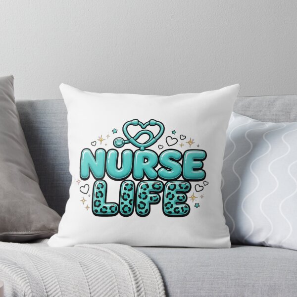 Item preview, Teal Nurse Life Puffy 3D Leopard Stethoscope Heart - RN Gift designed and sold by Petringo.