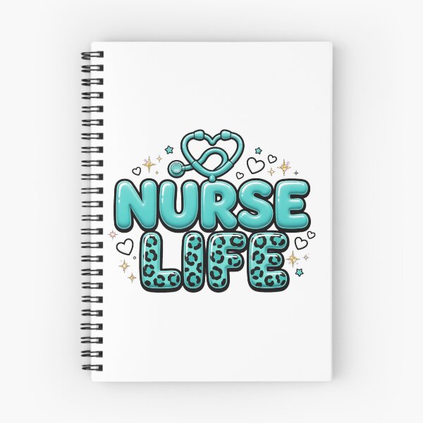 Item preview, Teal Nurse Life Puffy 3D Leopard Stethoscope Heart - RN Gift designed and sold by Petringo.