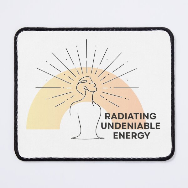 Item preview, Radiating Undeniable Energy Continuous Line Art designed and sold by RunningWhiskers.