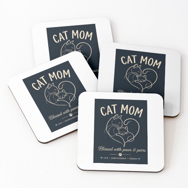 Item preview, Cat Mom Blessed with Paws & Purrs designed and sold by NovaPixelWorks.