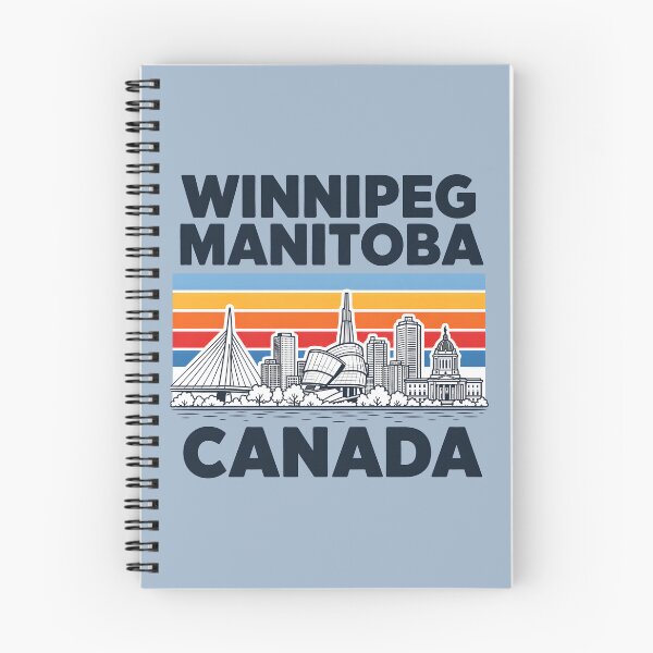 Item preview, Winnipeg Manitoba Canada Minimalist Skyline Retro Colors designed and sold by HowToCanadian.