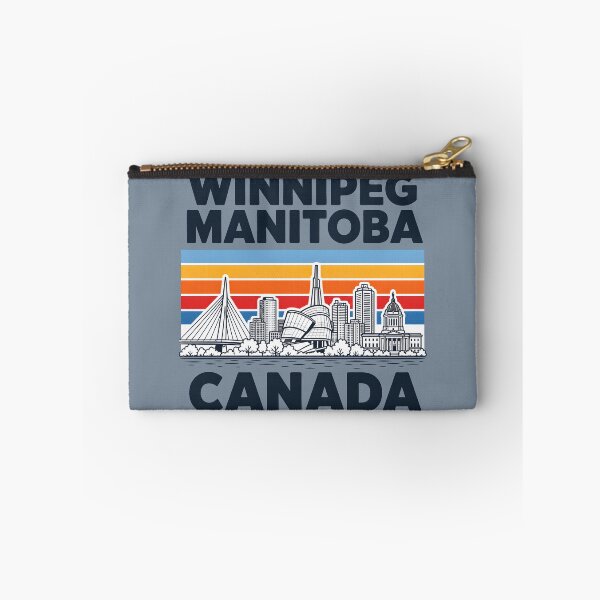 Item preview, Winnipeg Manitoba Canada Minimalist Skyline Retro Colors designed and sold by HowToCanadian.