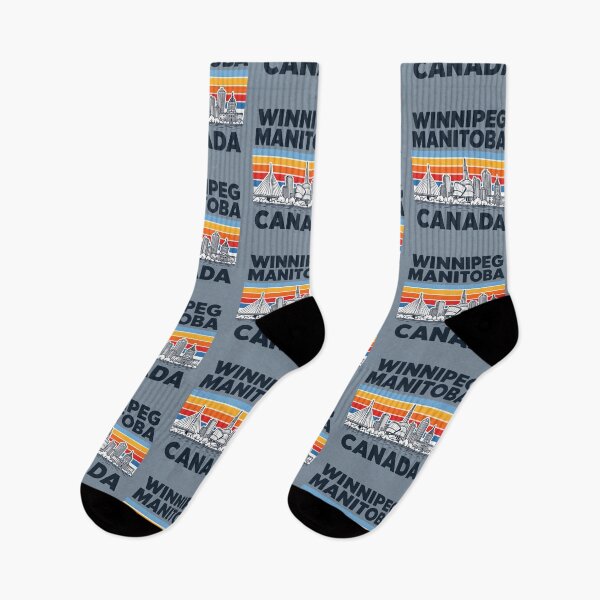Item preview, Winnipeg Manitoba Canada Minimalist Skyline Retro Colors designed and sold by HowToCanadian.