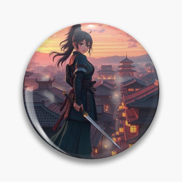 Item preview, samurai girl tee  designed and sold by PrintYourStyle.